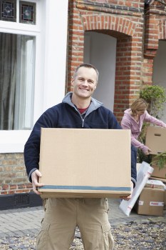 Office moving team preparing a Kensington commercial relocation