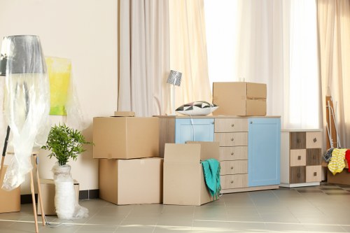 Removal team planning a Kensington home move near period properties