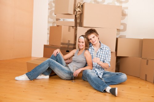 Removal team preparing a safe move in Kensington