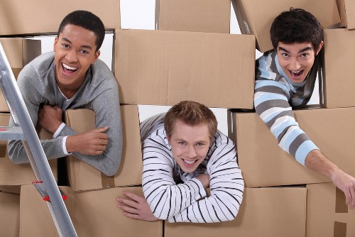 Commercial moving team planning a Kensington office relocation