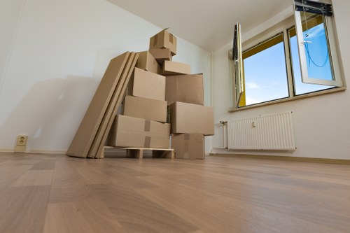 Removal team planning a house move in Kensington