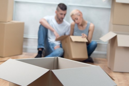 Loading office furniture for a Kensington business move