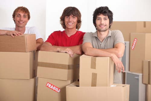 Checklist and packing supplies prepared for a Kensington home move
