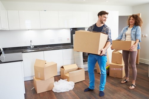 Residential removals for a flat or townhouse in Kensington