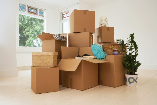 Kensington moving van ready for residential relocation