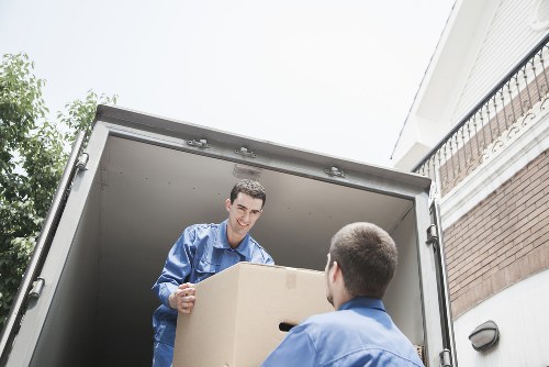 Furniture and boxes being loaded for a local move in Kensington