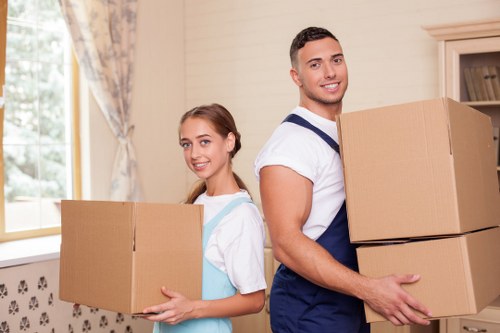 Local team collecting bulky furniture in Kensington