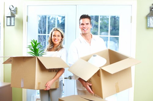 Careful loading of household items for local removals in Kensington